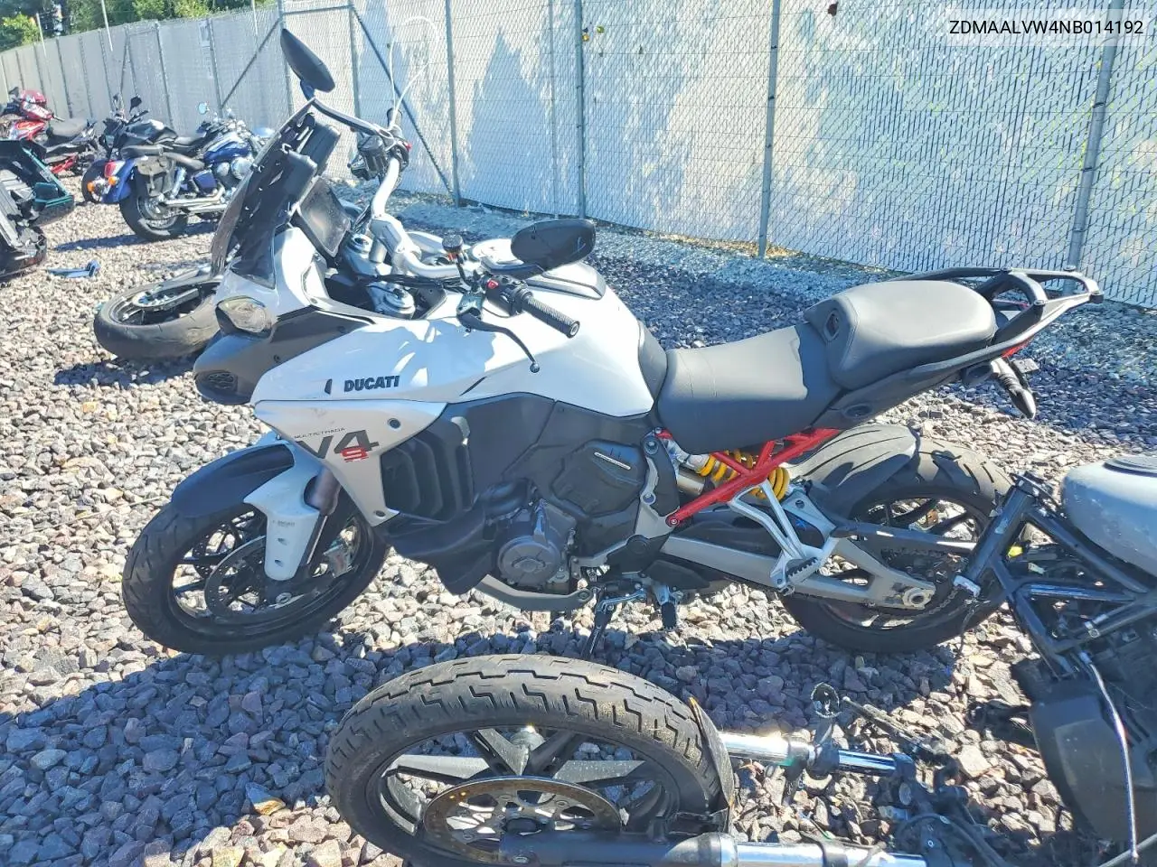 2022 Ducati Multistrada V4 VIN: ZDMAALVW4NB014192 Lot: 59125486