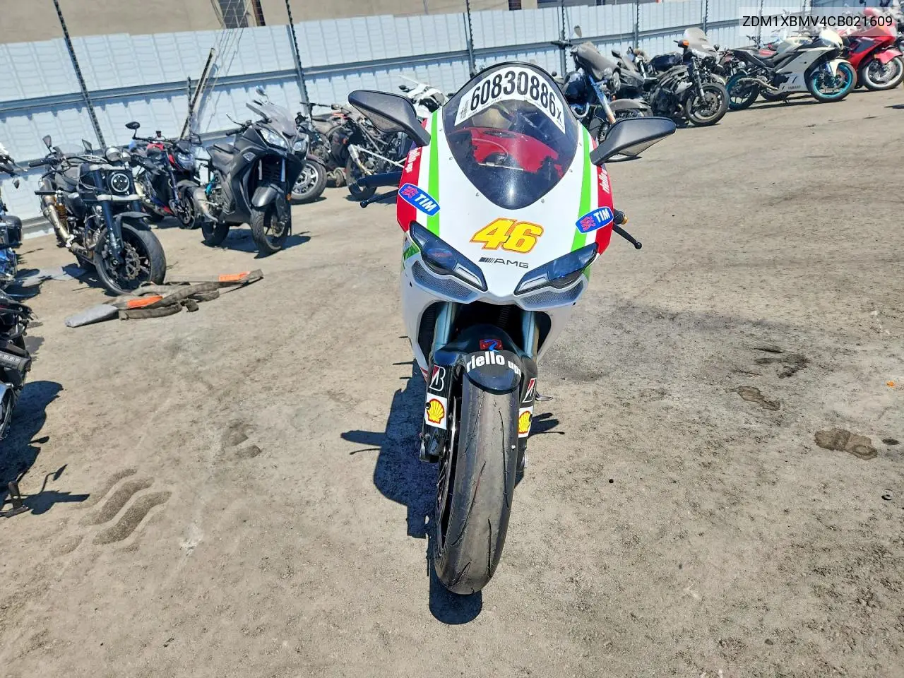 2012 Ducati Superbike 848 VIN: ZDM1XBMV4CB021609 Lot: 60830886