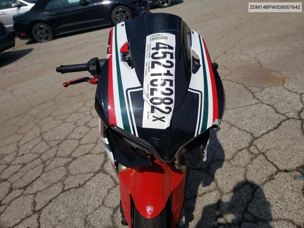 2013 Ducati Superbike 1199 Panigale VIN: ZDM14BPW0DB007642 Lot: 51653554