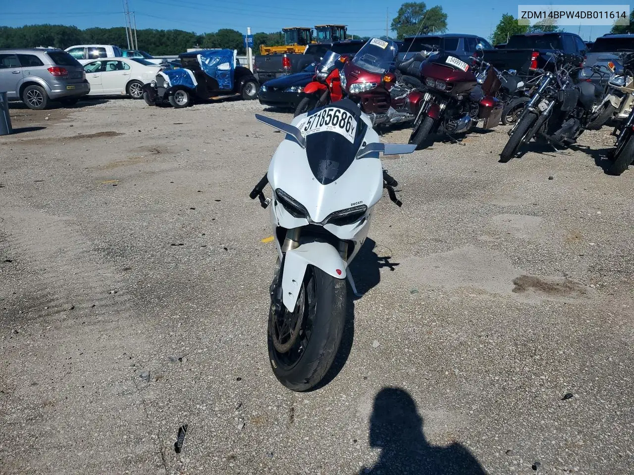 2013 Ducati Superbike 1199 Panigale VIN: ZDM14BPW4DB011614 Lot: 57185686