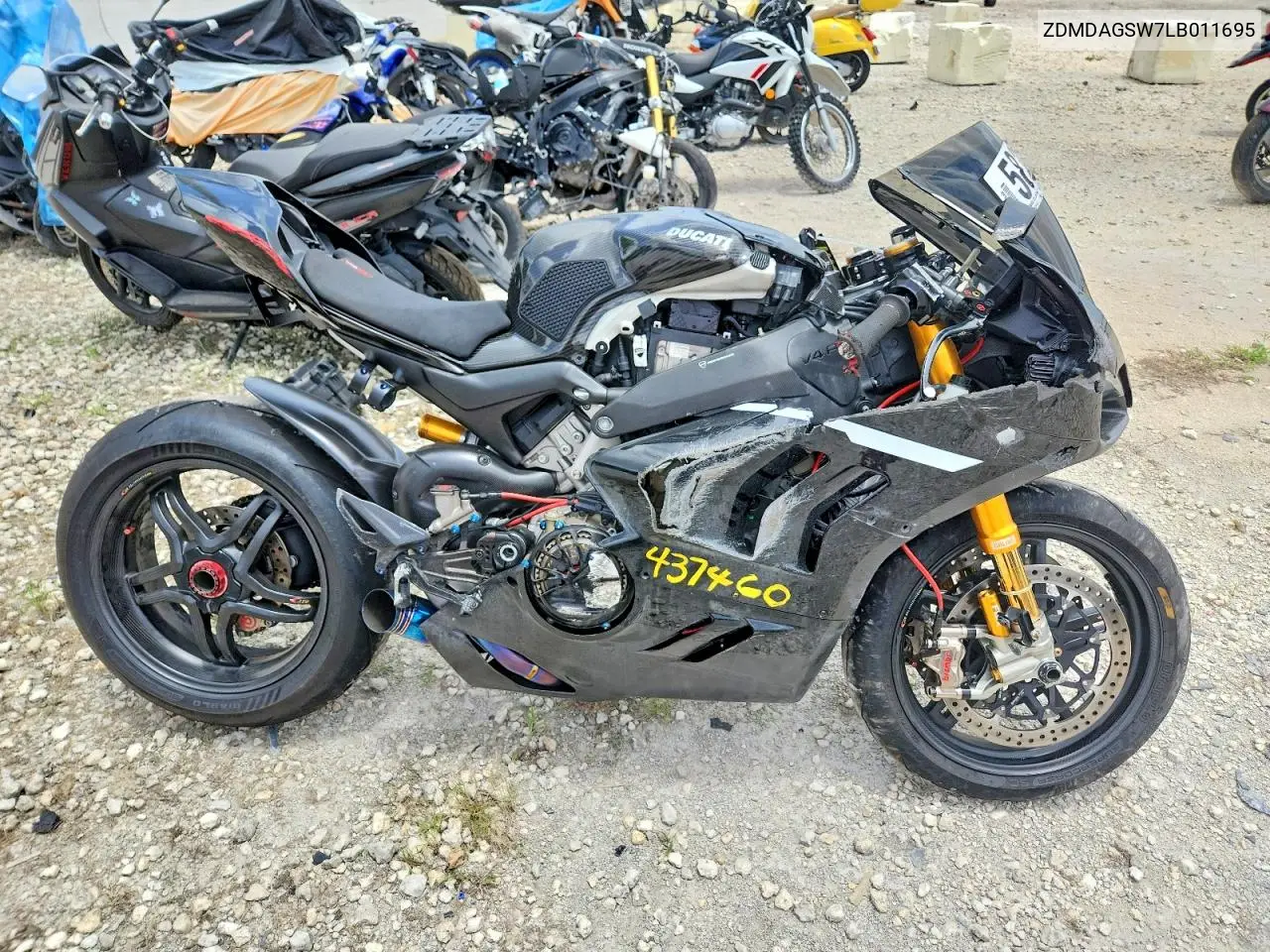 2020 Ducati Panigale V4 R VIN: ZDMDAGSW7LB011695 Lot: 58335556