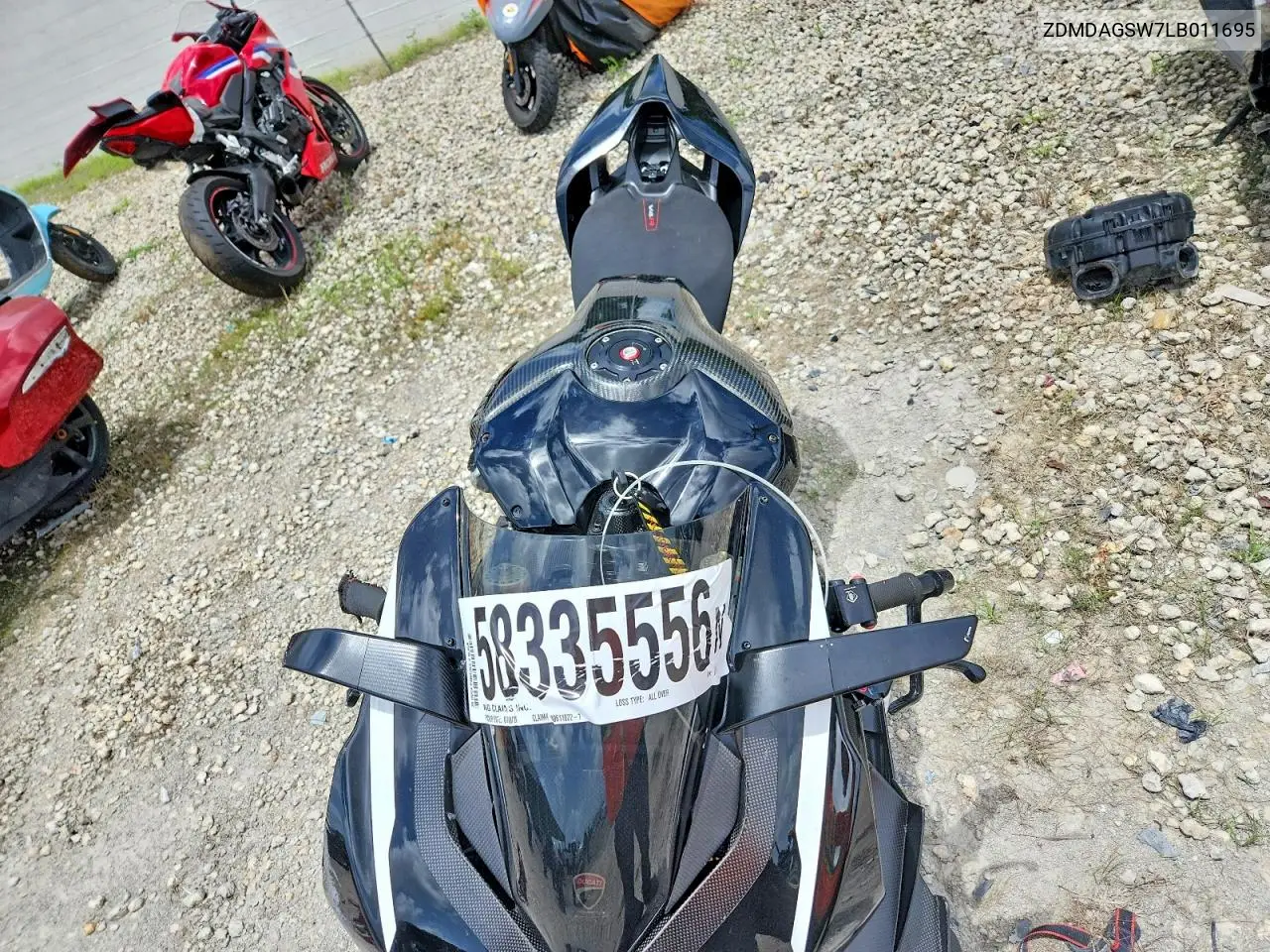2020 Ducati Panigale V4 R VIN: ZDMDAGSW7LB011695 Lot: 58335556