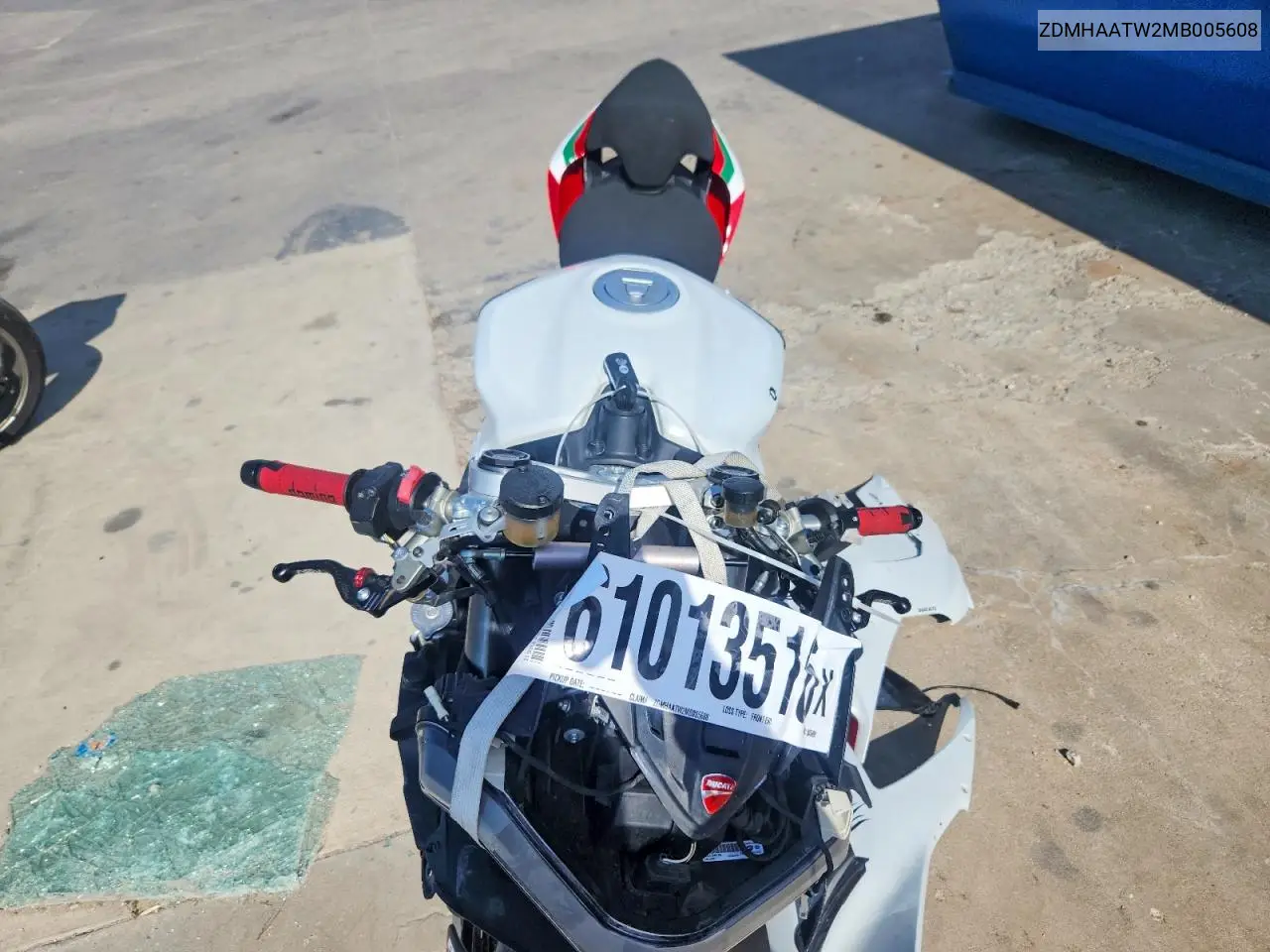 2021 Ducati Panigale V2 VIN: ZDMHAATW2MB005608 Lot: 61013516