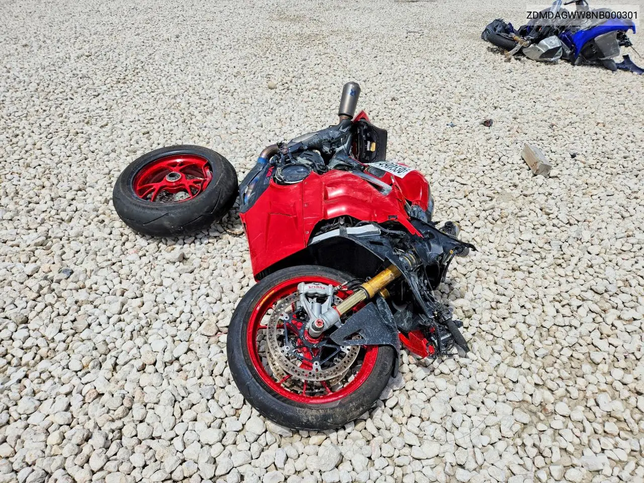 2022 Ducati Panigale V4S VIN: ZDMDAGWW8NB000301 Lot: 61490536