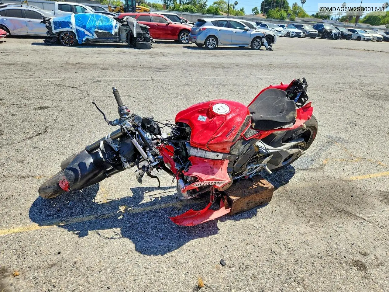 2025 Ducati Panigale V4 VIN: ZDMDAG6W2SB001648 Lot: 61287906