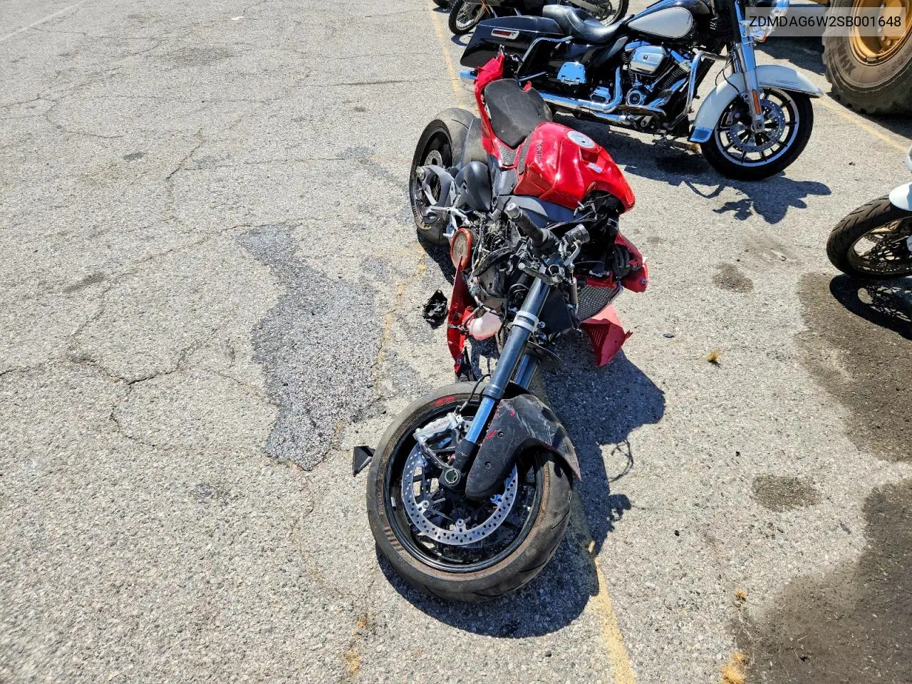 2025 Ducati Panigale V4 VIN: ZDMDAG6W2SB001648 Lot: 61287906