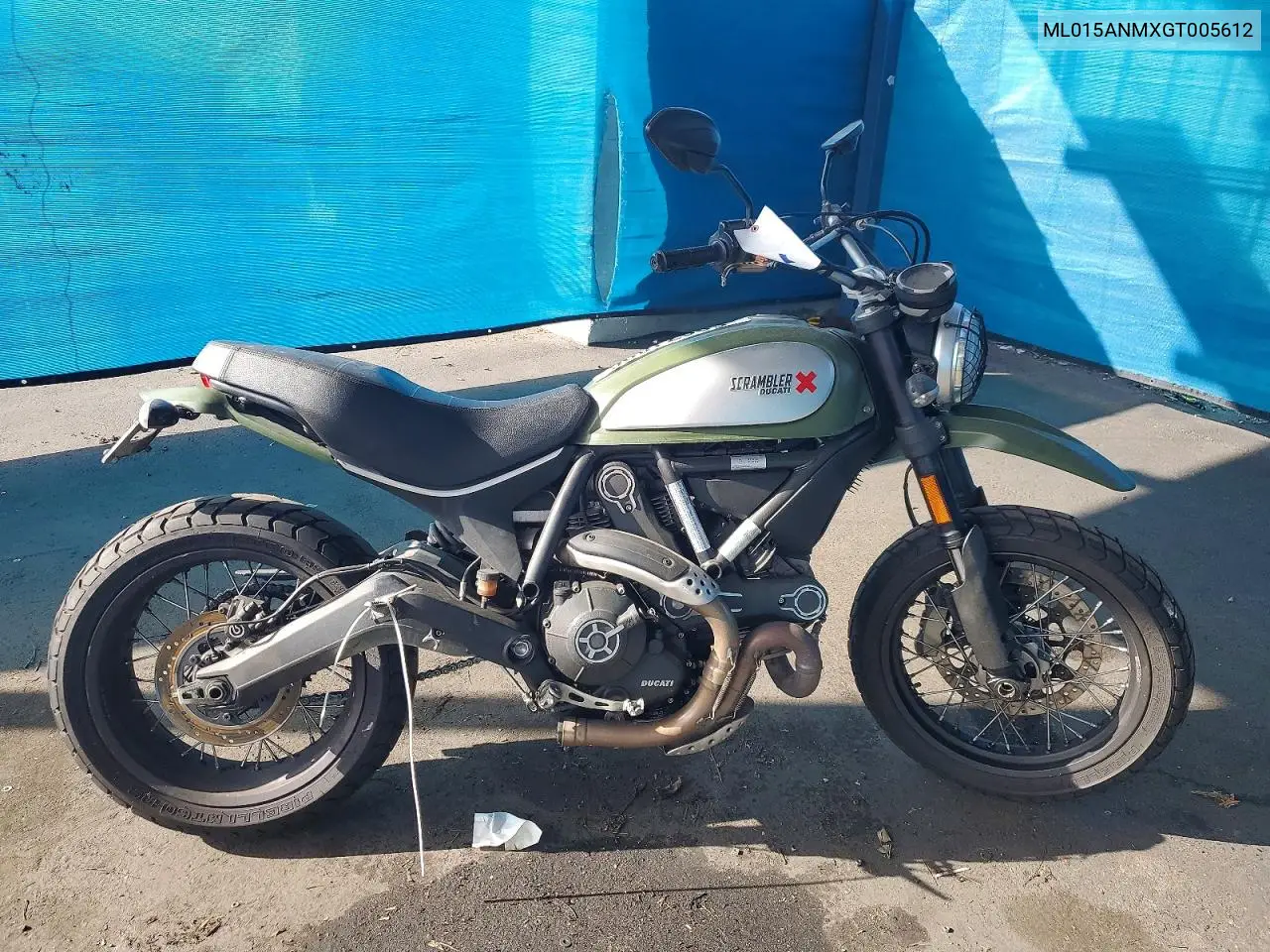2016 Ducati Scrambler 800 VIN: ML015ANMXGT005612 Lot: 50671896