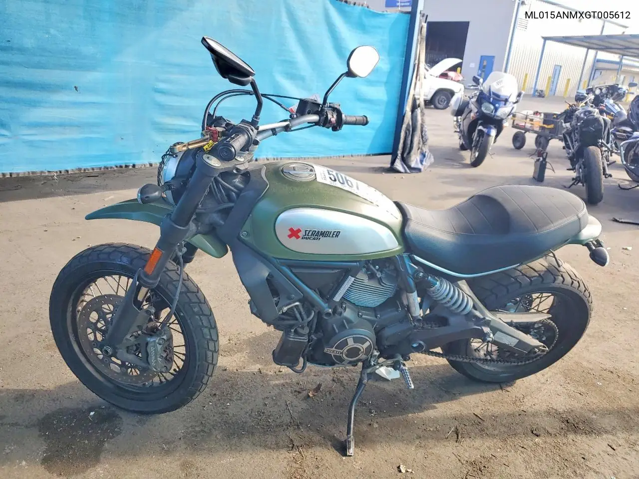 2016 Ducati Scrambler 800 VIN: ML015ANMXGT005612 Lot: 50671896