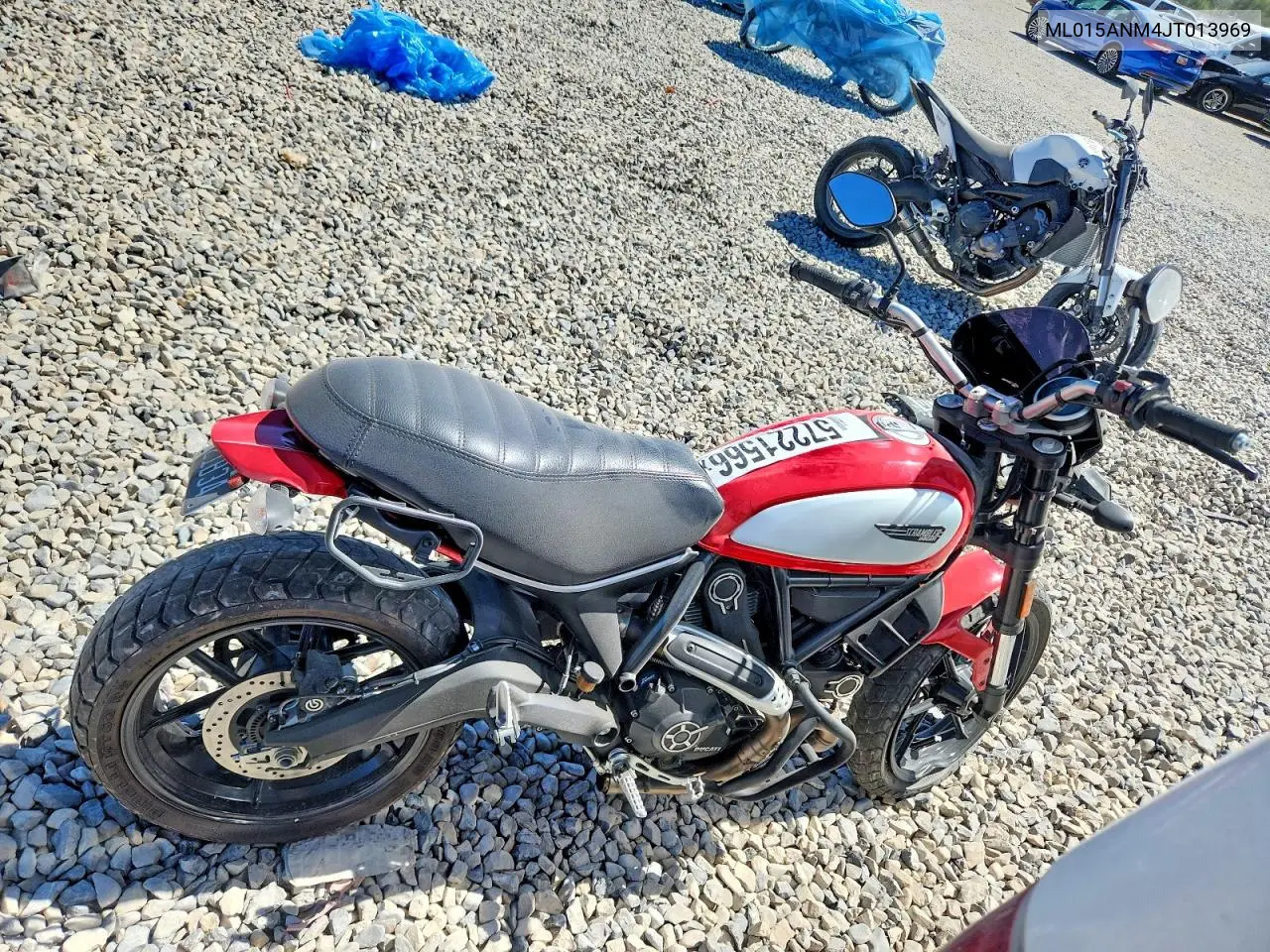 2018 Ducati Scrambler 800 VIN: ML015ANM4JT013969 Lot: 57221566