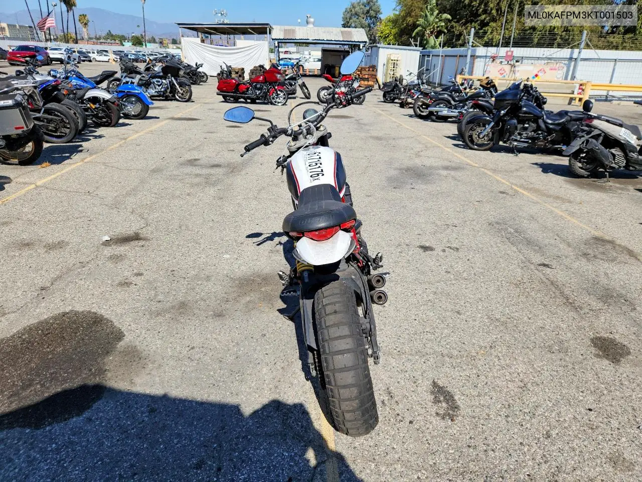 2019 Ducati Scrambler Desert Sled VIN: ML0KAFPM3KT001503 Lot: 61715176
