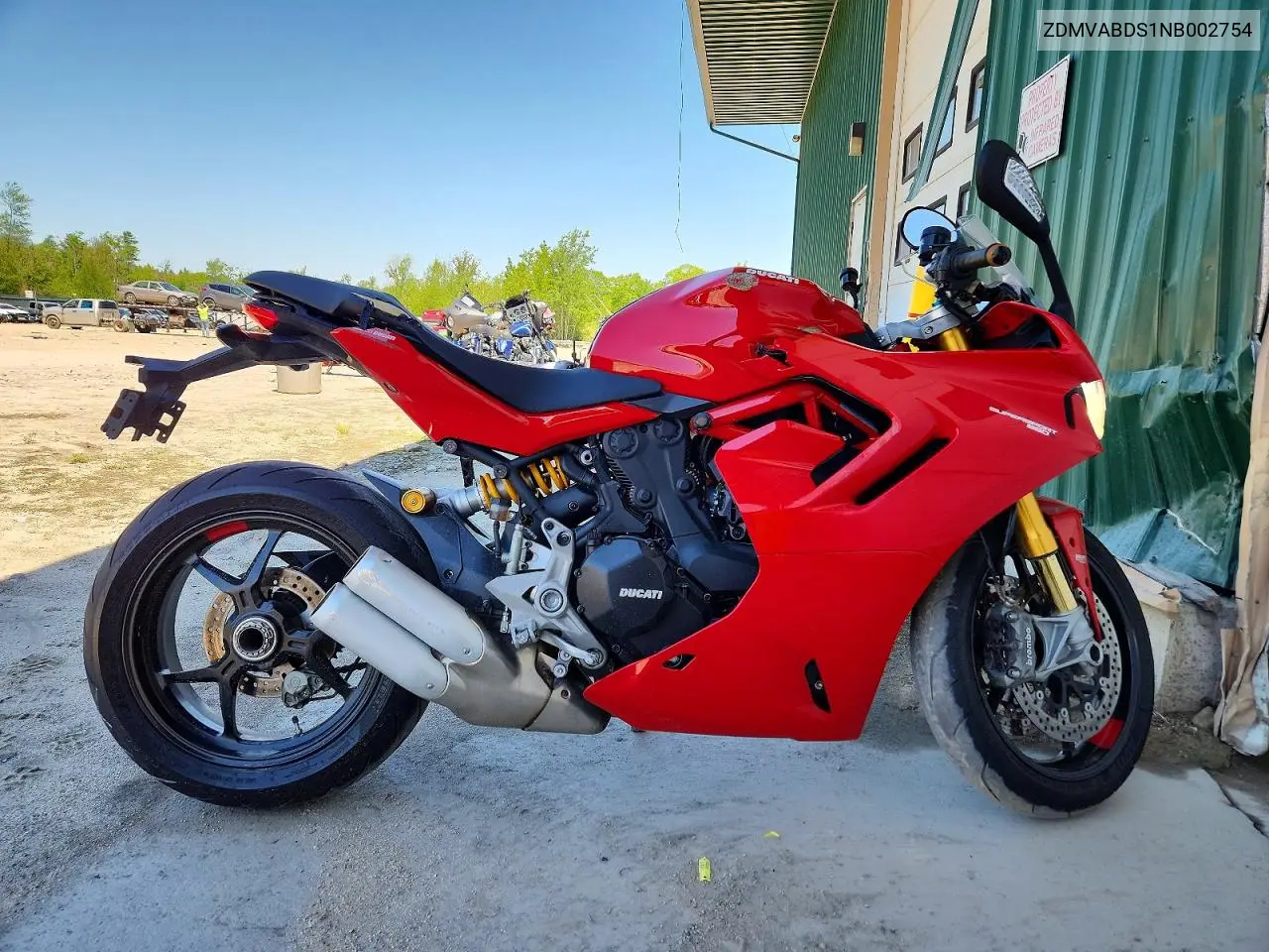 2022 Ducati Supersport VIN: ZDMVABDS1NB002754 Lot: 54821386