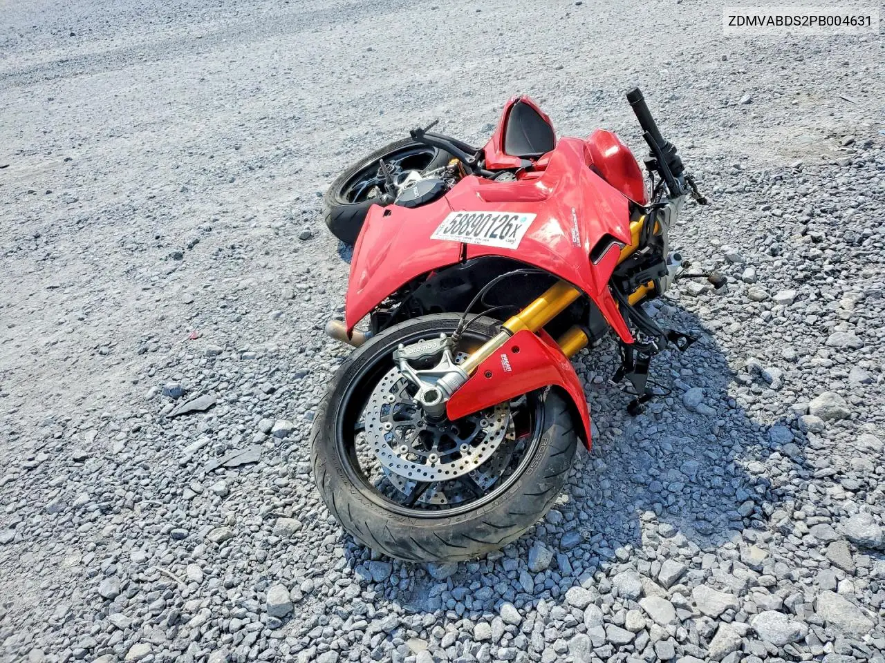 2023 Ducati Supersport VIN: ZDMVABDS2PB004631 Lot: 58890126