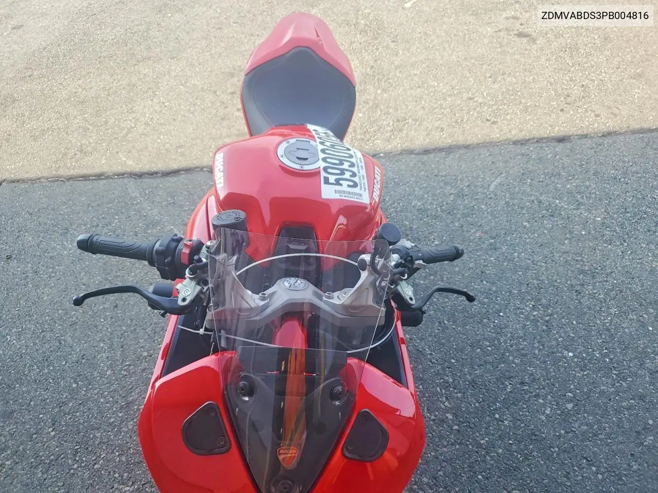 2023 Ducati Supersport VIN: ZDMVABDS3PB004816 Lot: 59906056