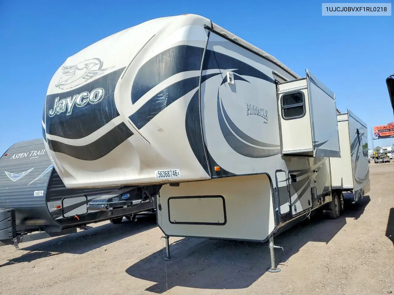1UJCJ0BVXF1RL0218 2015 Jayco Eagle Camper
