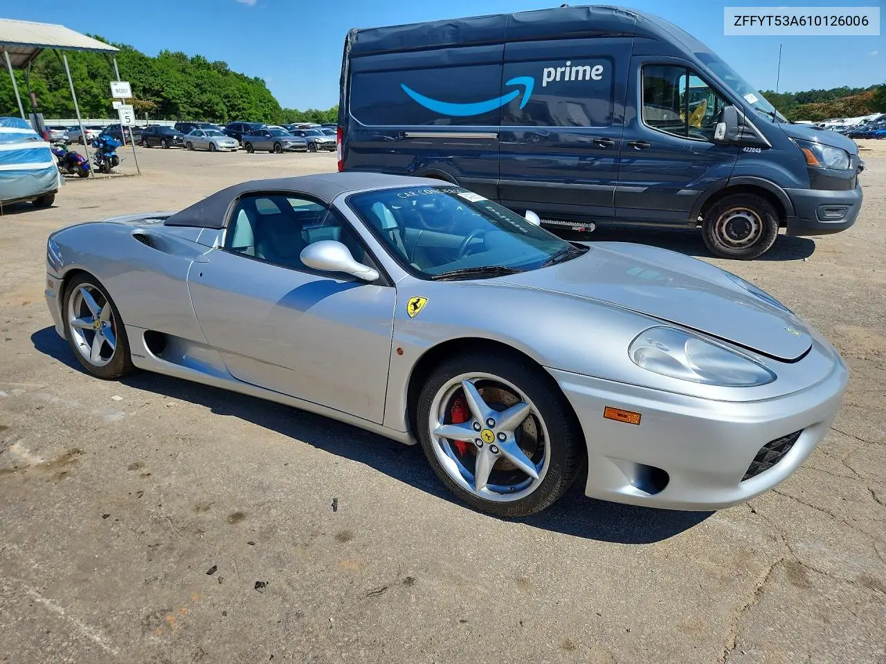 2001 Ferrari 360 Spider VIN: ZFFYT53A610126006 Lot: 54409386
