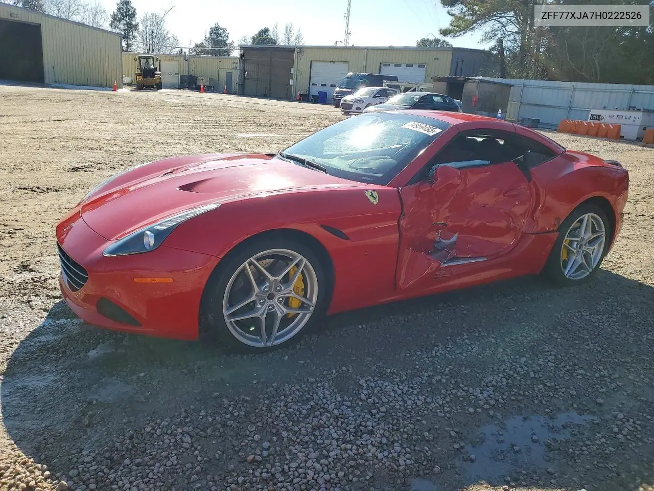 2017 Ferrari California T VIN: ZFF77XJA7H0222526 Lot: 74959495