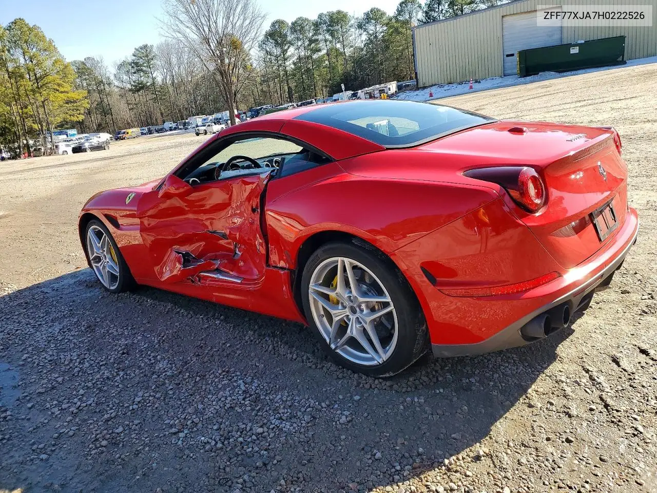 2017 Ferrari California T VIN: ZFF77XJA7H0222526 Lot: 74959495