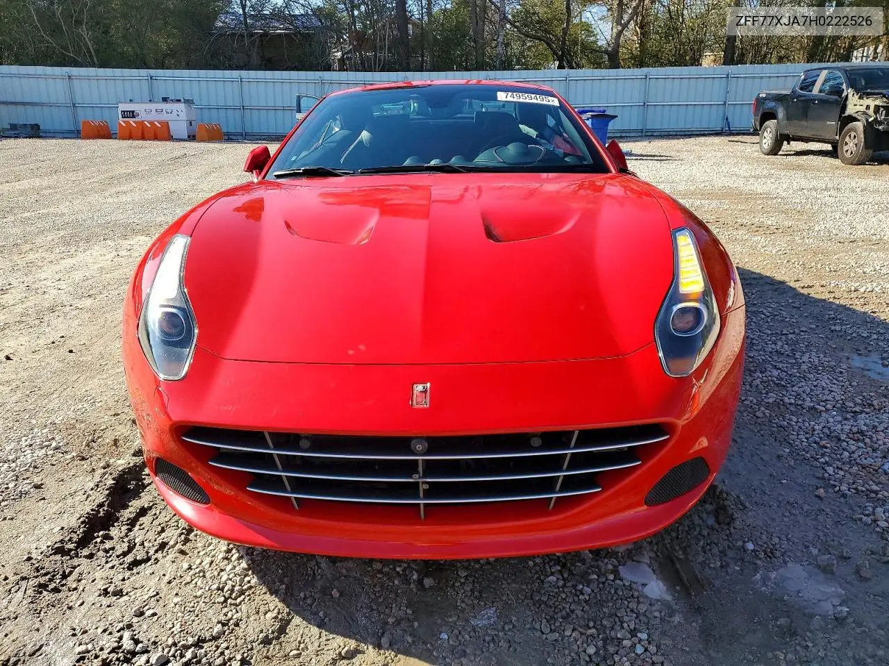 2017 Ferrari California T VIN: ZFF77XJA7H0222526 Lot: 74959495