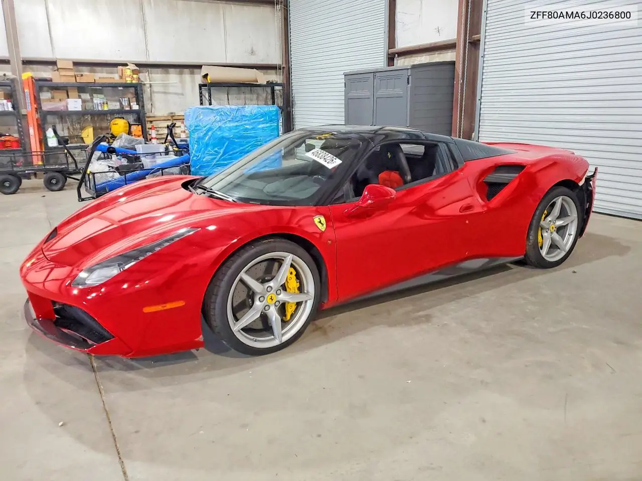 2018 Ferrari 488 Spider VIN: ZFF80AMA6J0236800 Lot: 46838426