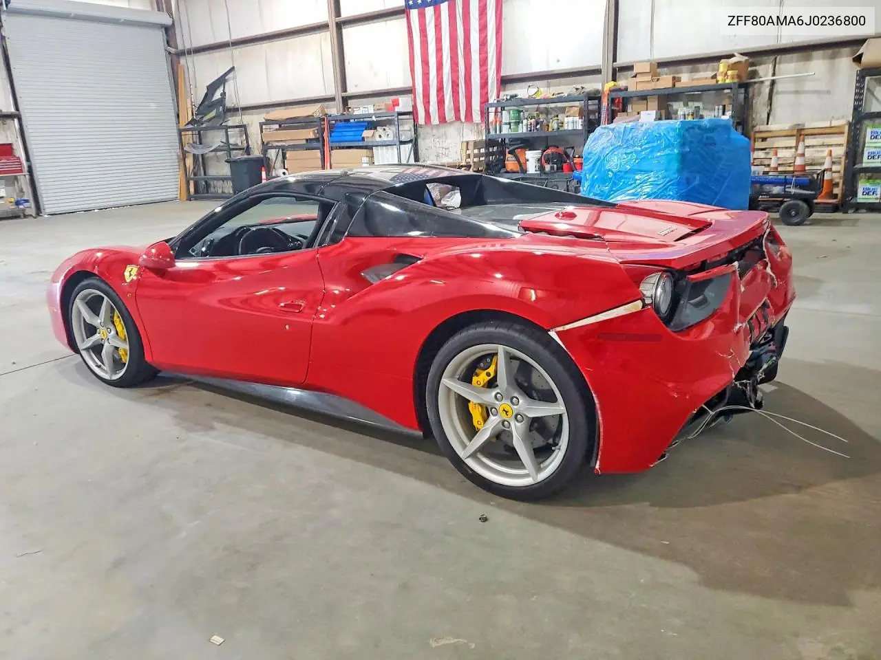 2018 Ferrari 488 Spider VIN: ZFF80AMA6J0236800 Lot: 46838426