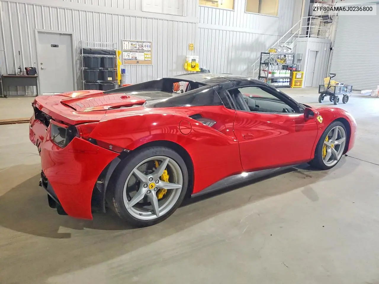 2018 Ferrari 488 Spider VIN: ZFF80AMA6J0236800 Lot: 46838426