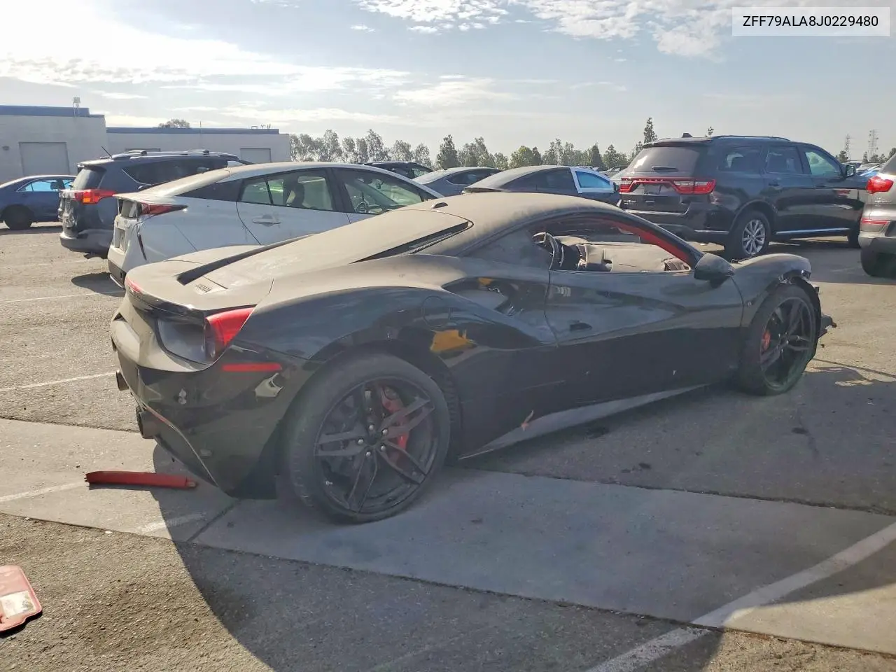 2018 Ferrari 488 Gtb VIN: ZFF79ALA8J0229480 Lot: 60896036