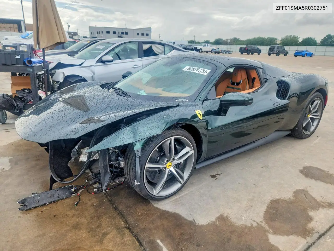 2024 Ferrari 296 Gts VIN: ZFF01SMA5R0302751 Lot: 60826726
