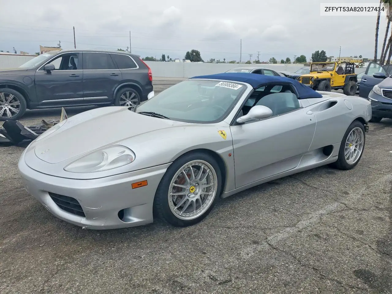 2002 Ferrari 360 Spider VIN: ZFFYT53A820127434 Lot: 56988366
