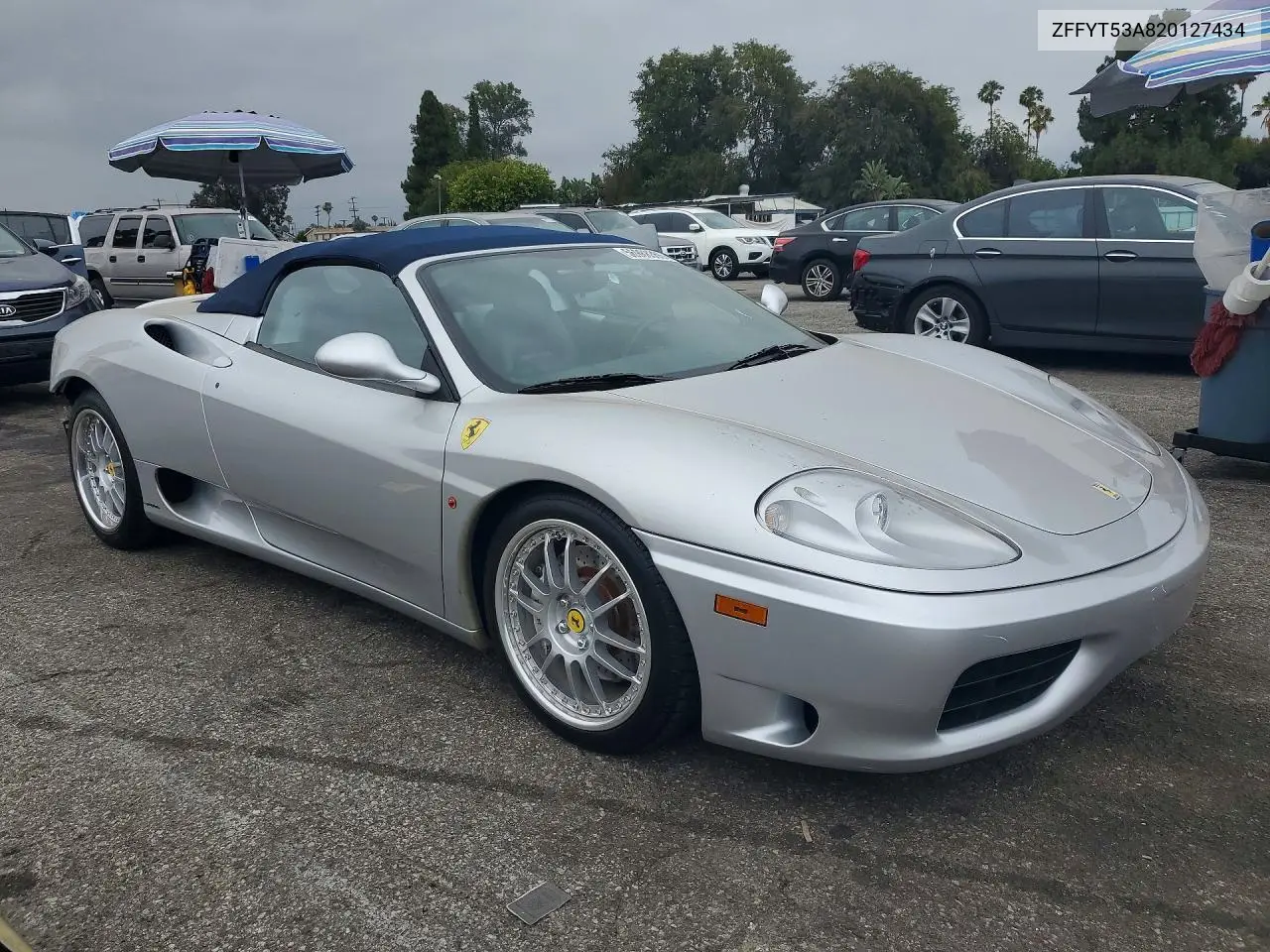 2002 Ferrari 360 Spider VIN: ZFFYT53A820127434 Lot: 56988366