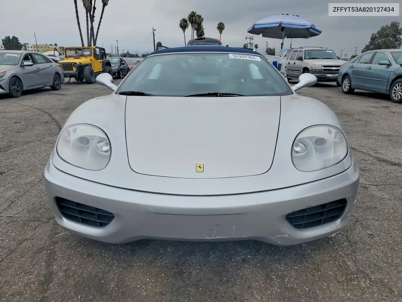 2002 Ferrari 360 Spider VIN: ZFFYT53A820127434 Lot: 56988366