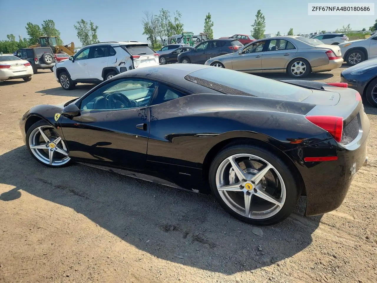 2011 Ferrari 458 Italia VIN: ZFF67NFA4B0180686 Lot: 60056986