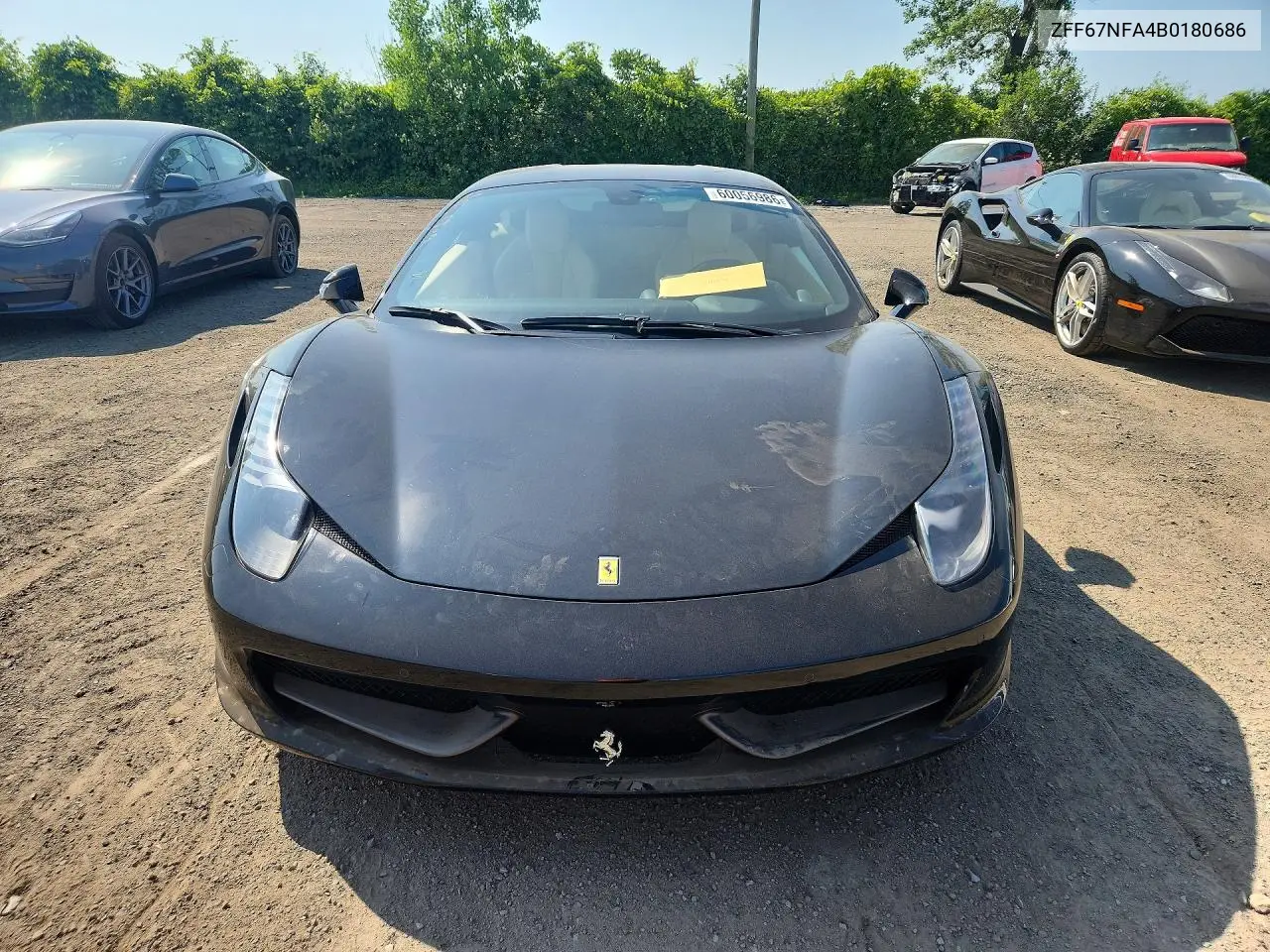2011 Ferrari 458 Italia VIN: ZFF67NFA4B0180686 Lot: 60056986