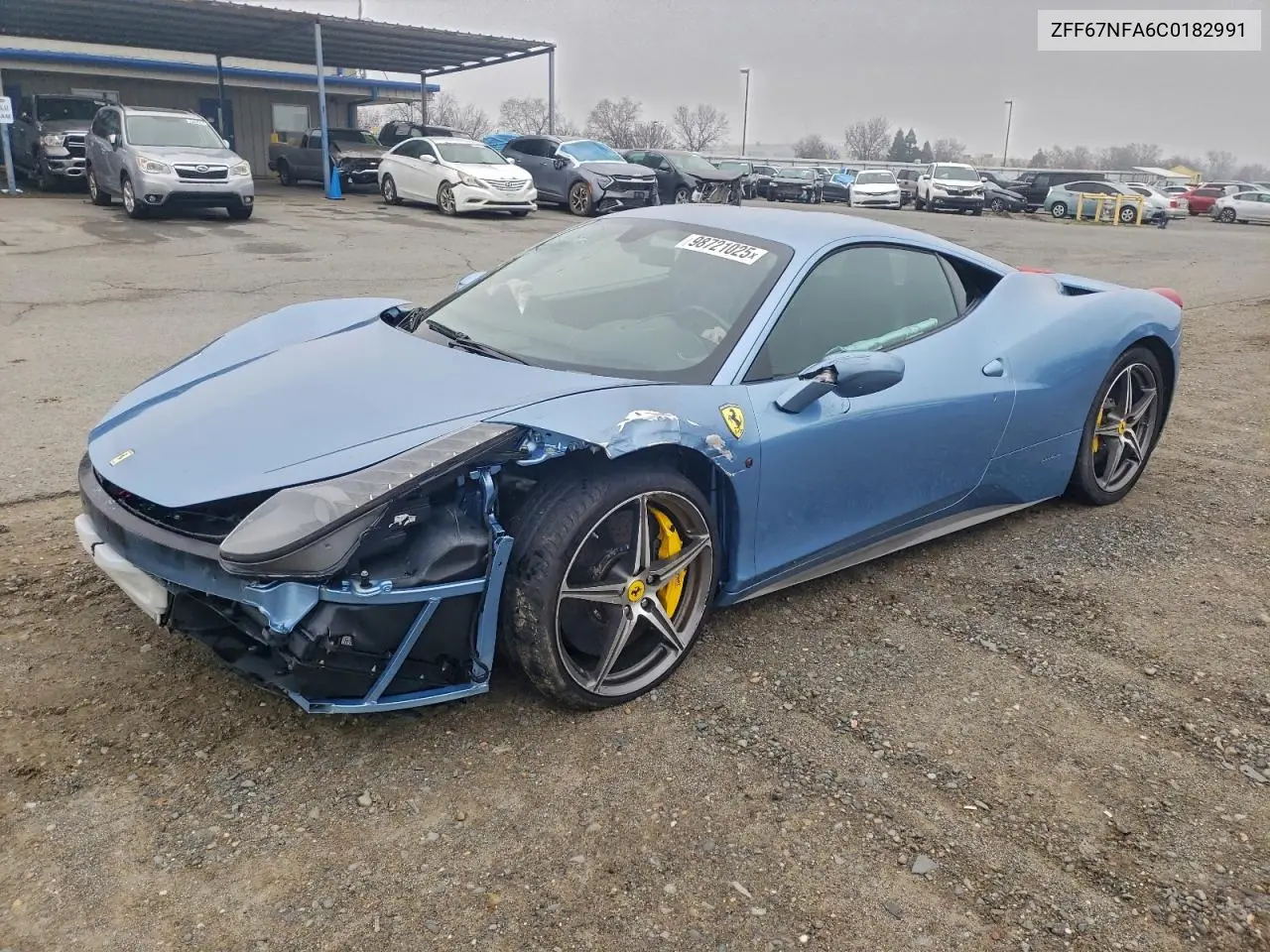 2012 Ferrari 458 Italia VIN: ZFF67NFA6C0182991 Lot: 74289715