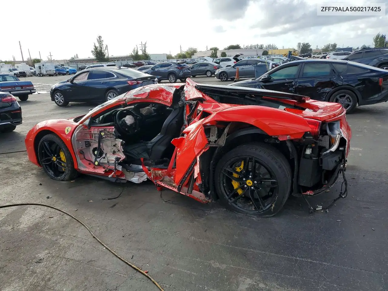 2016 Ferrari 488 Gtb VIN: ZFF79ALA5G0217425 Lot: 54877666