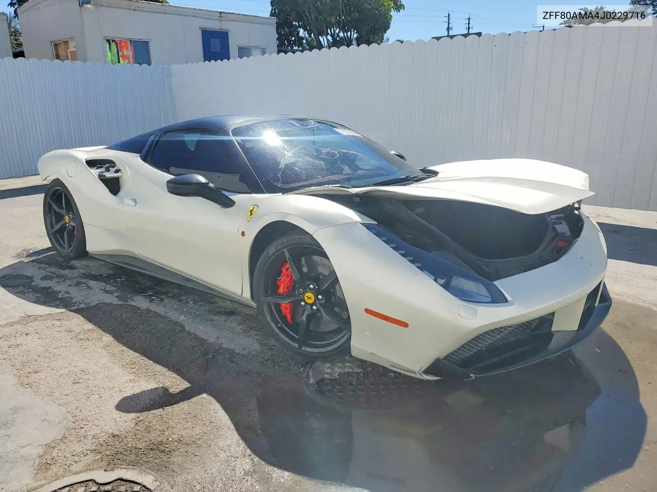 2018 Ferrari 488 Spider VIN: ZFF80AMA4J0229716 Lot: 77175065