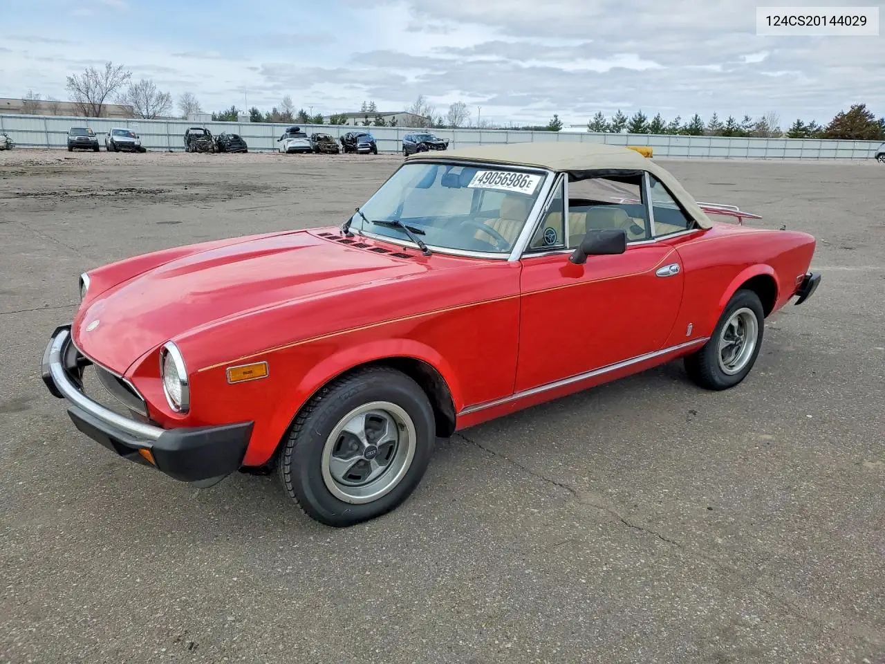 1971 Fiat 124 Spider VIN: 124CS20144029 Lot: 49056986