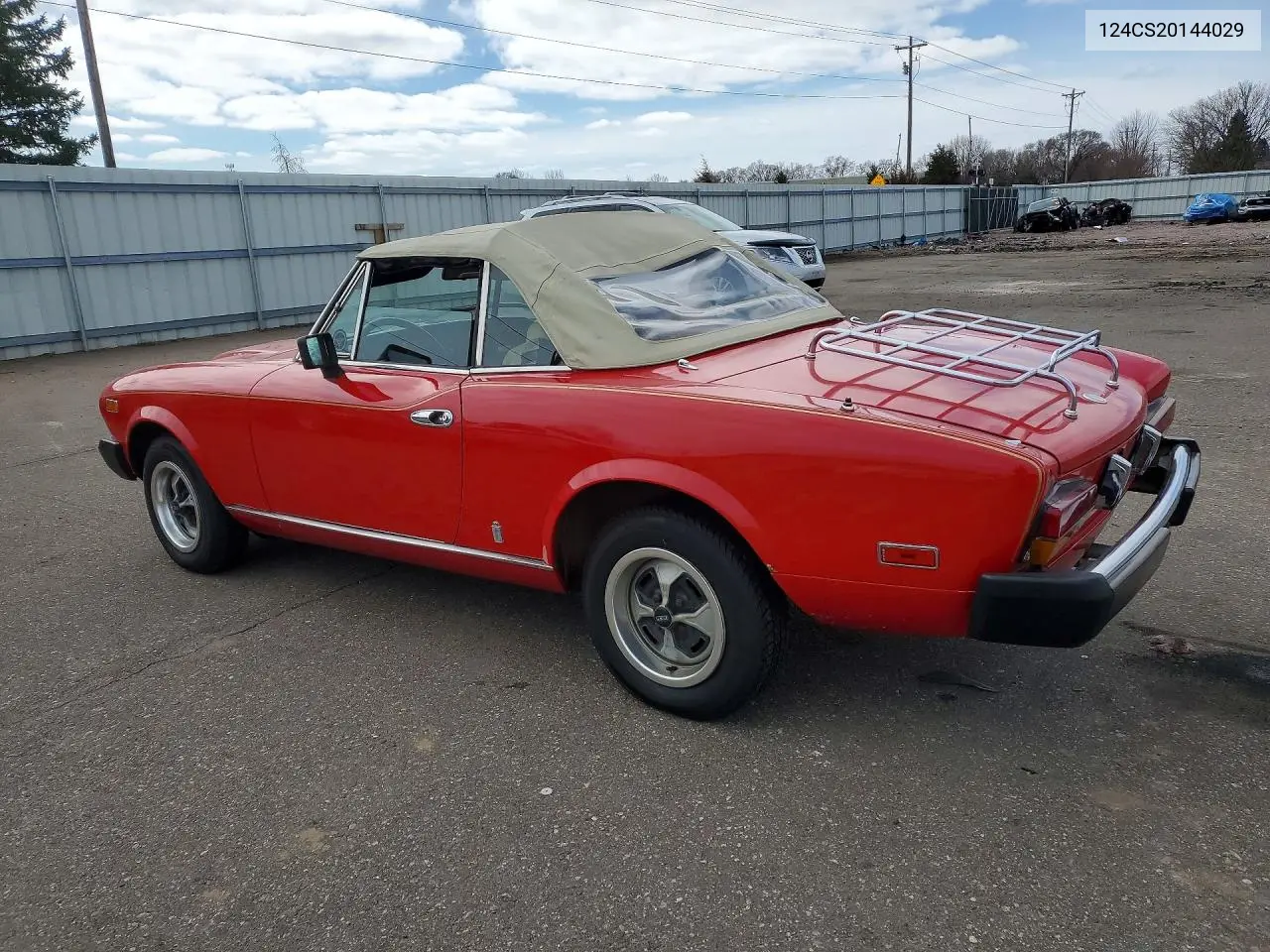 1971 Fiat 124 Spider VIN: 124CS20144029 Lot: 49056986