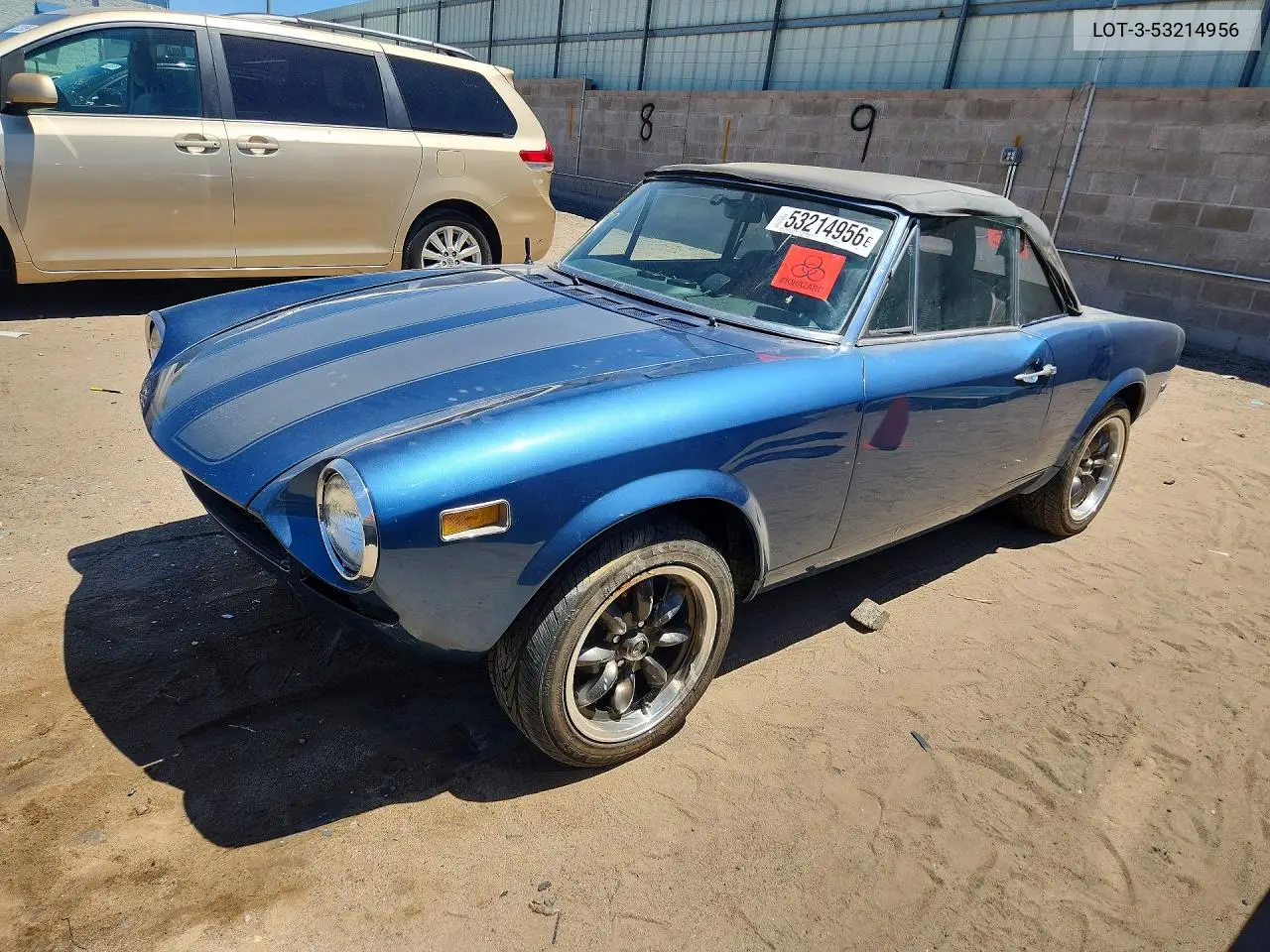 1972 Fiat 124 Spider VIN: 124BS10057308 Lot: 53214956