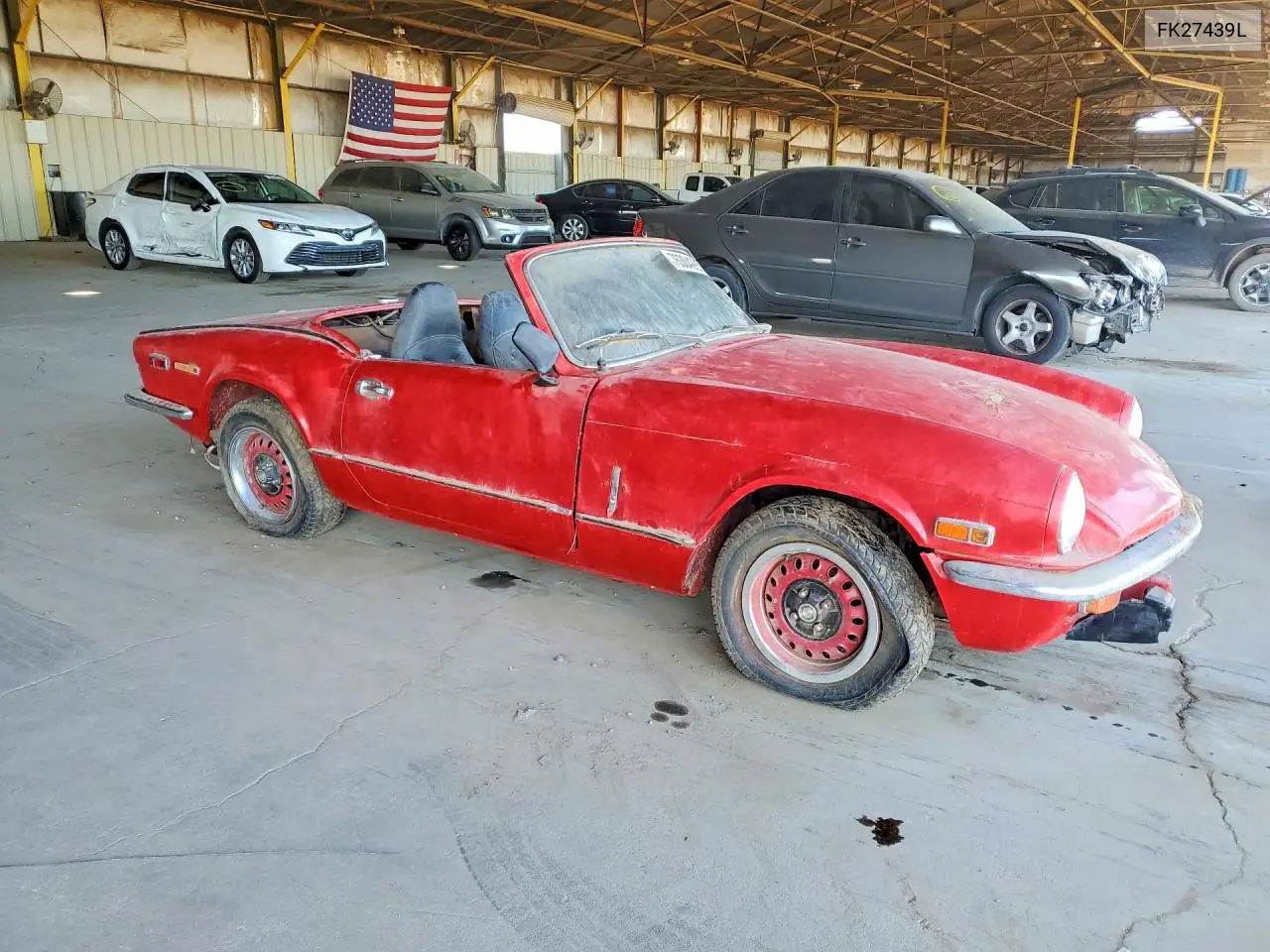 1973 Fiat 124 Spider VIN: FK27439L Lot: 60000446