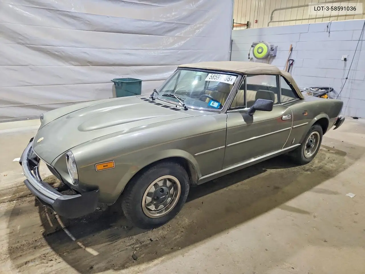 1980 Fiat 124 Spider VIN: LOT-3-58591036 Lot: 58591036