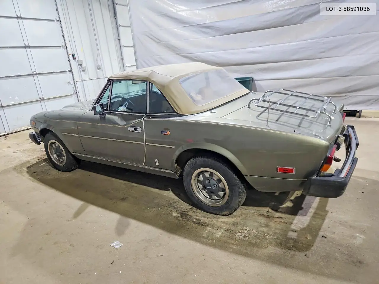 1980 Fiat 124 Spider VIN: LOT-3-58591036 Lot: 58591036