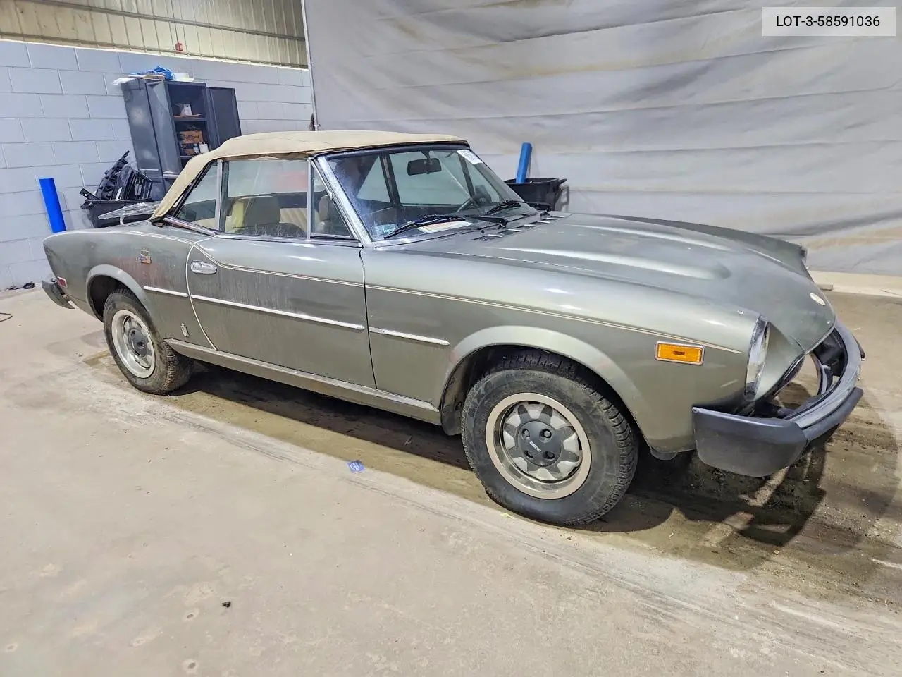 1980 Fiat 124 Spider VIN: LOT-3-58591036 Lot: 58591036