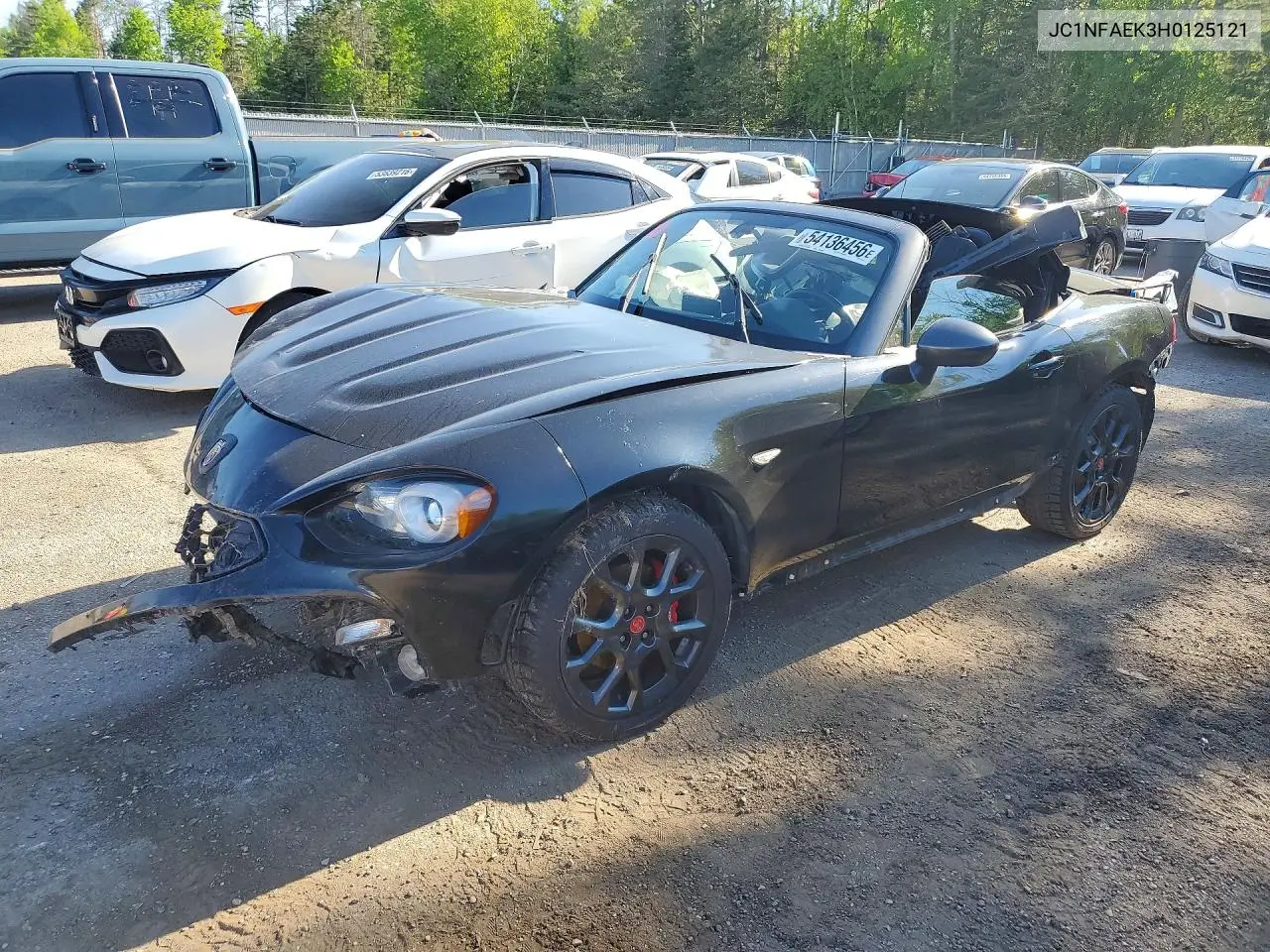 2017 Fiat 124 Spider Classica VIN: JC1NFAEK3H0125121 Lot: 54136456
