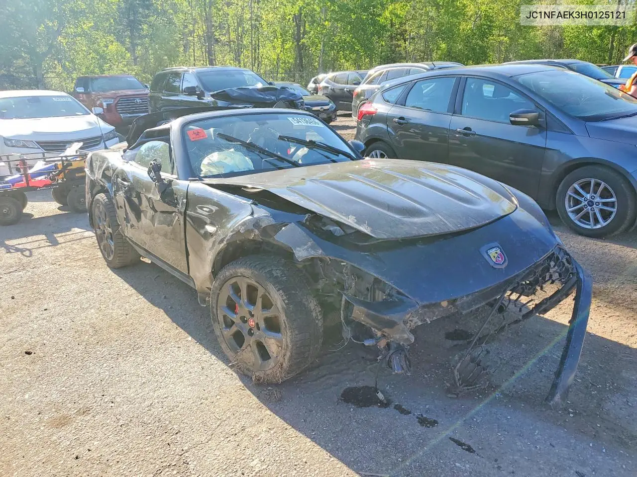 2017 Fiat 124 Spider Classica VIN: JC1NFAEK3H0125121 Lot: 54136456