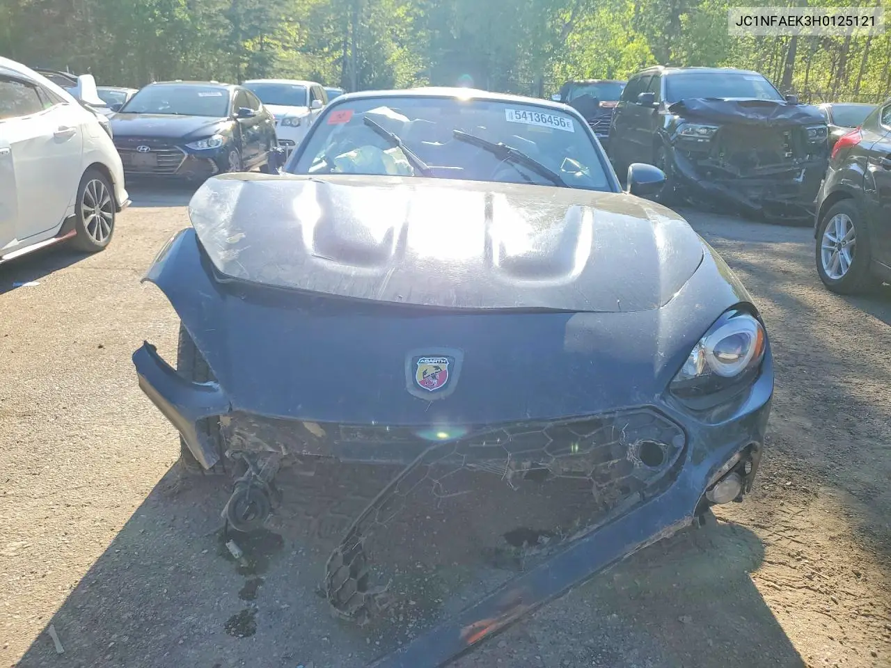 2017 Fiat 124 Spider Classica VIN: JC1NFAEK3H0125121 Lot: 54136456