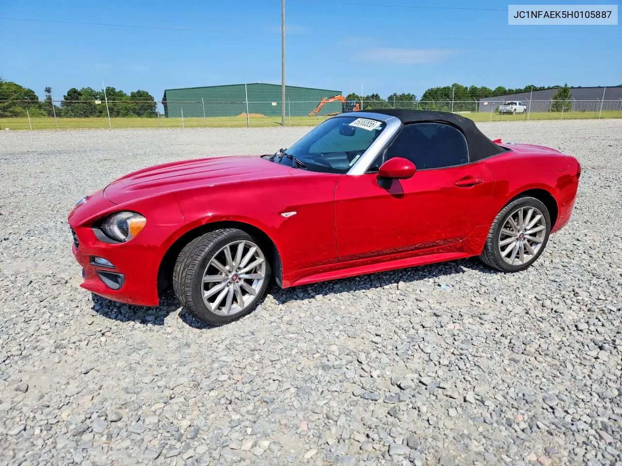 2017 Fiat 124 Spider Classica VIN: JC1NFAEK5H0105887 Lot: 59380856