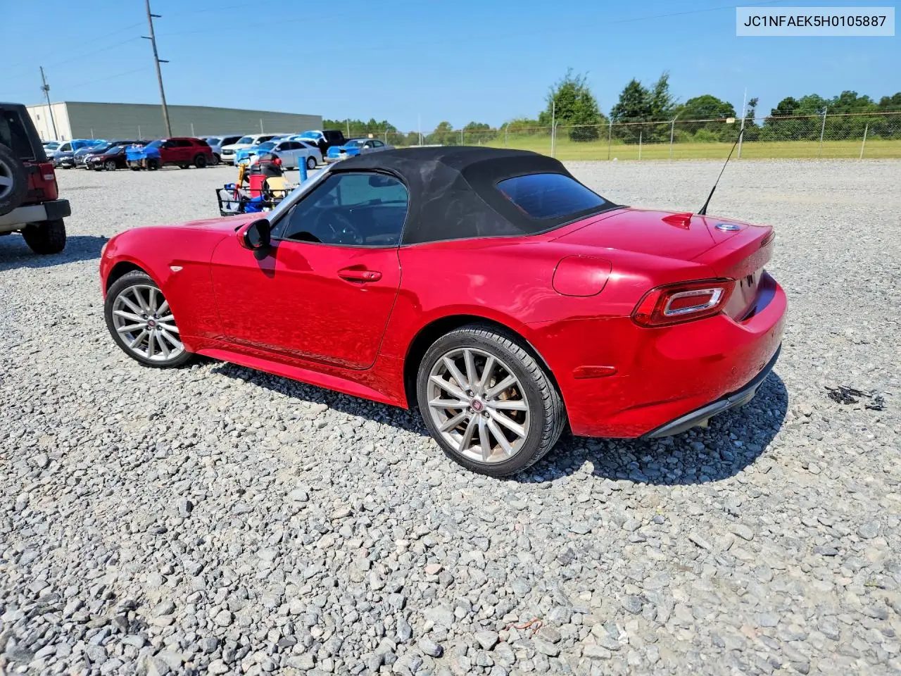 2017 Fiat 124 Spider Classica VIN: JC1NFAEK5H0105887 Lot: 59380856