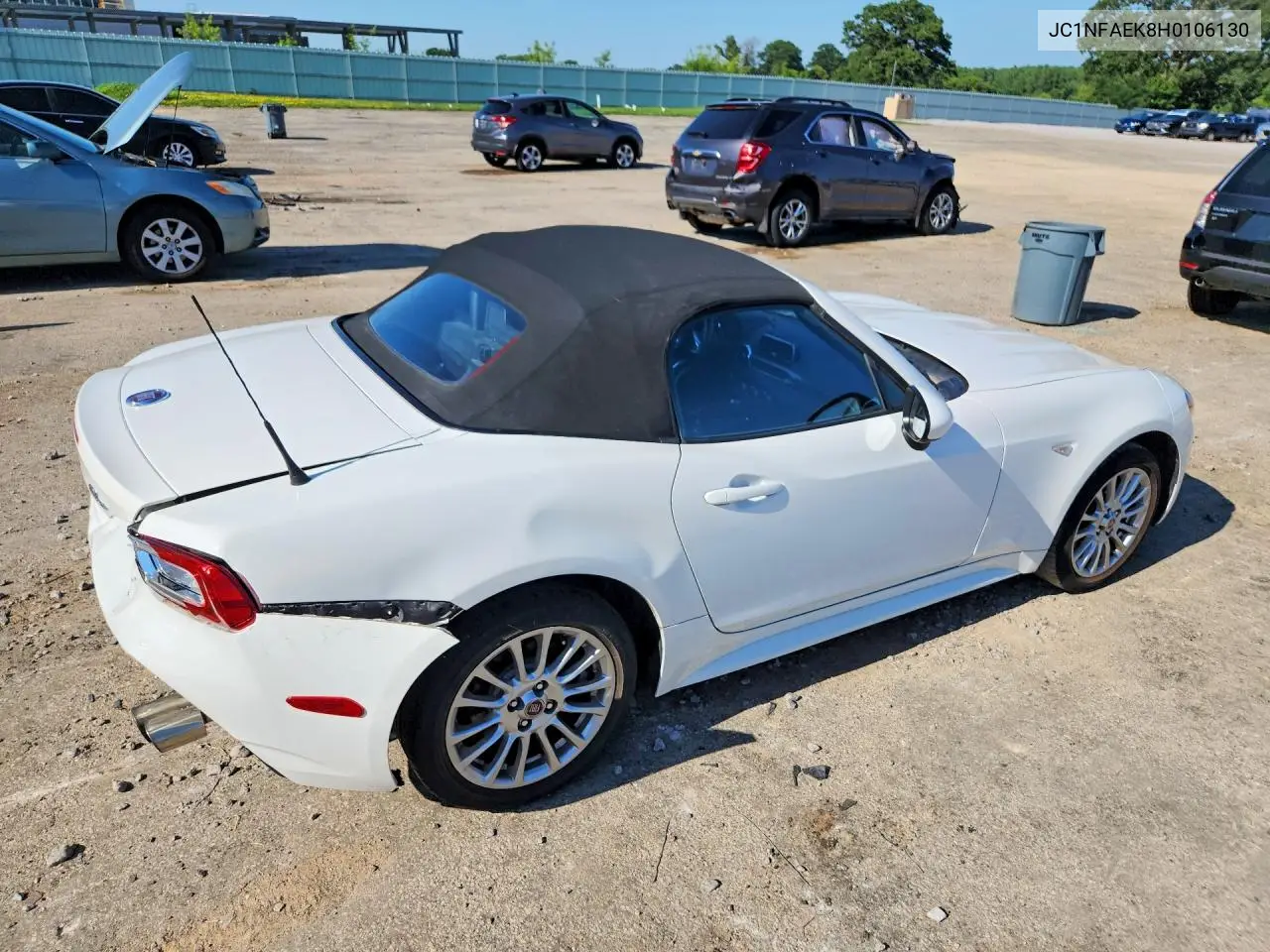 2017 Fiat 124 Spider Classica VIN: JC1NFAEK8H0106130 Lot: 59961506