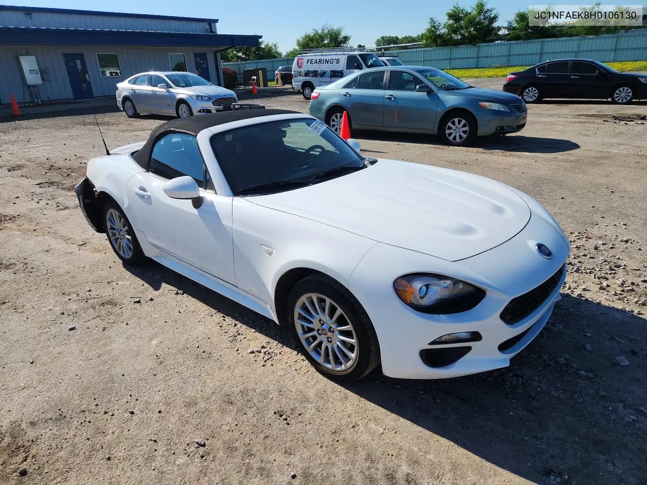 2017 Fiat 124 Spider Classica VIN: JC1NFAEK8H0106130 Lot: 59961506