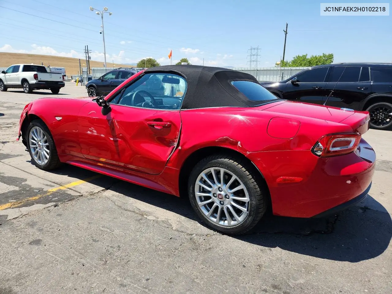 2017 Fiat 124 Spider Classica VIN: JC1NFAEK2H0102218 Lot: 61952686